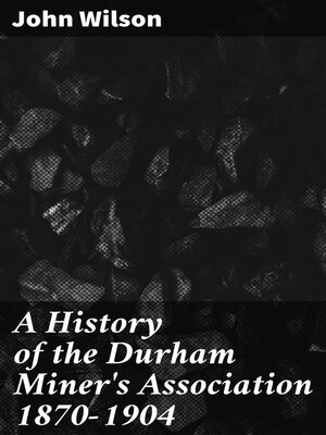 cover image of A History of the Durham Miner's Association 1870-1904